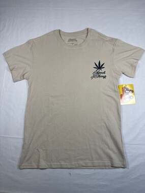 Cheech & Chong Cartoon Portraits Graphic T-Shirt Tan Size Medium